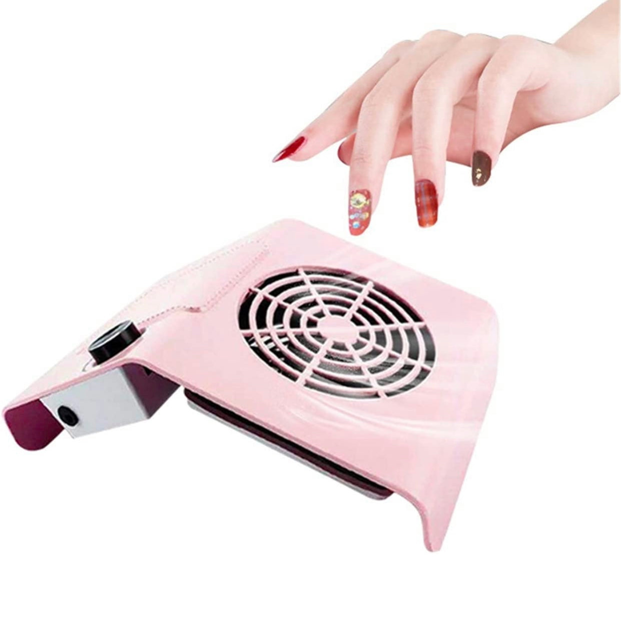 80W Nail Dust Suction Dust Collector Fan Vacuum Pink Color