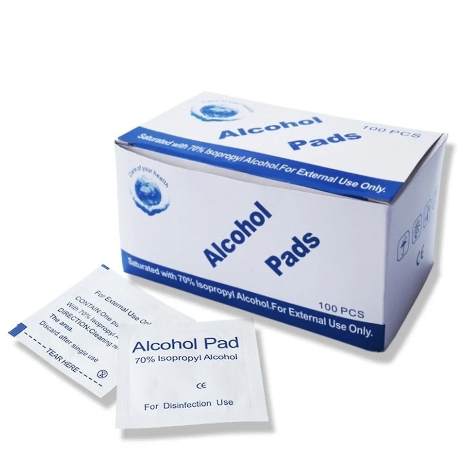 100pcs Alcohol Pad Wet Wipe 6*6cm