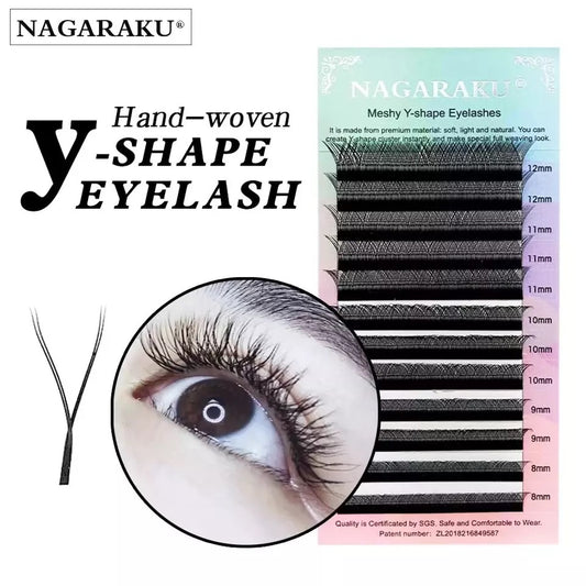 NAGARAKU 0.05mm C/D Curl Mix 8-15mm YY Shape Eyelash Extension