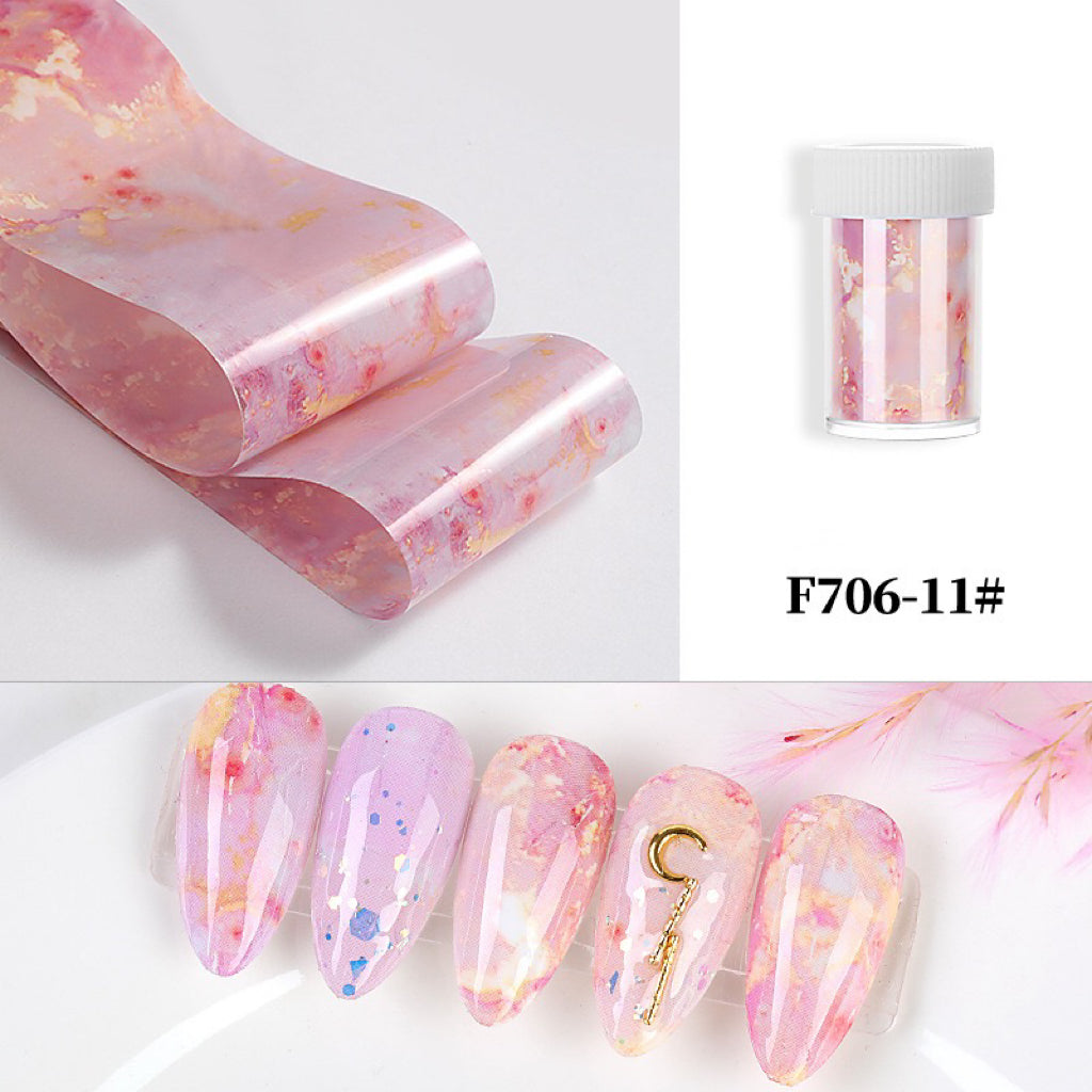 1Pcs Foils Paper Nail Art Paper Decoration Sticker