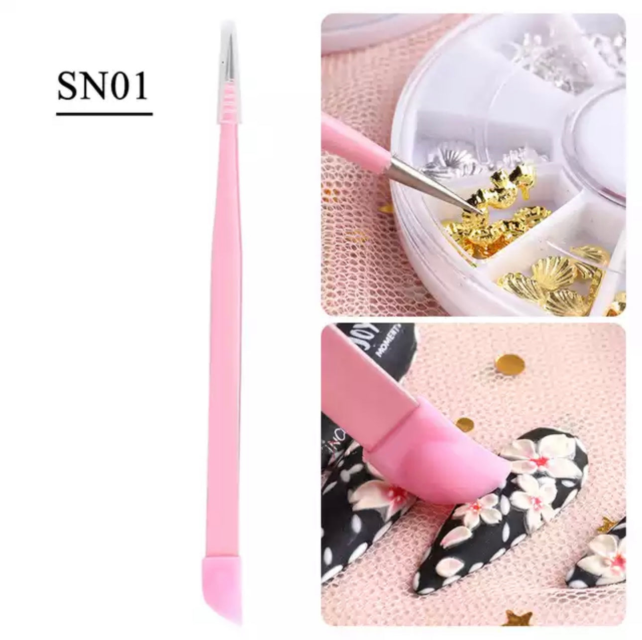 1pcs Double Sided Tweezers