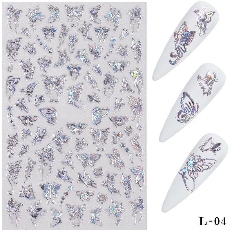 1Pcs 3D Butterfly Nail Decal And Sticker DIY Nail Art Stickers