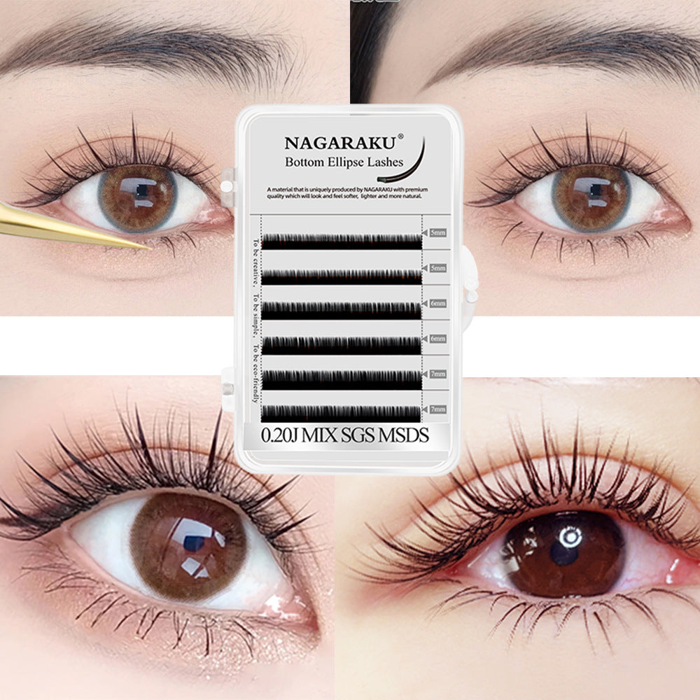 NAGARAKU Classic Curl 5-6-7mm Bottom Eyelash Extension