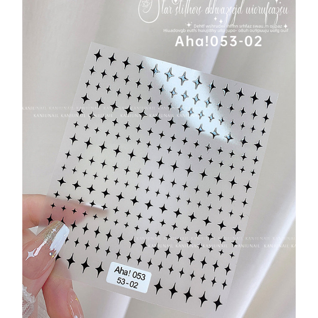 1pc Asterism Nail Art 3D Stickers