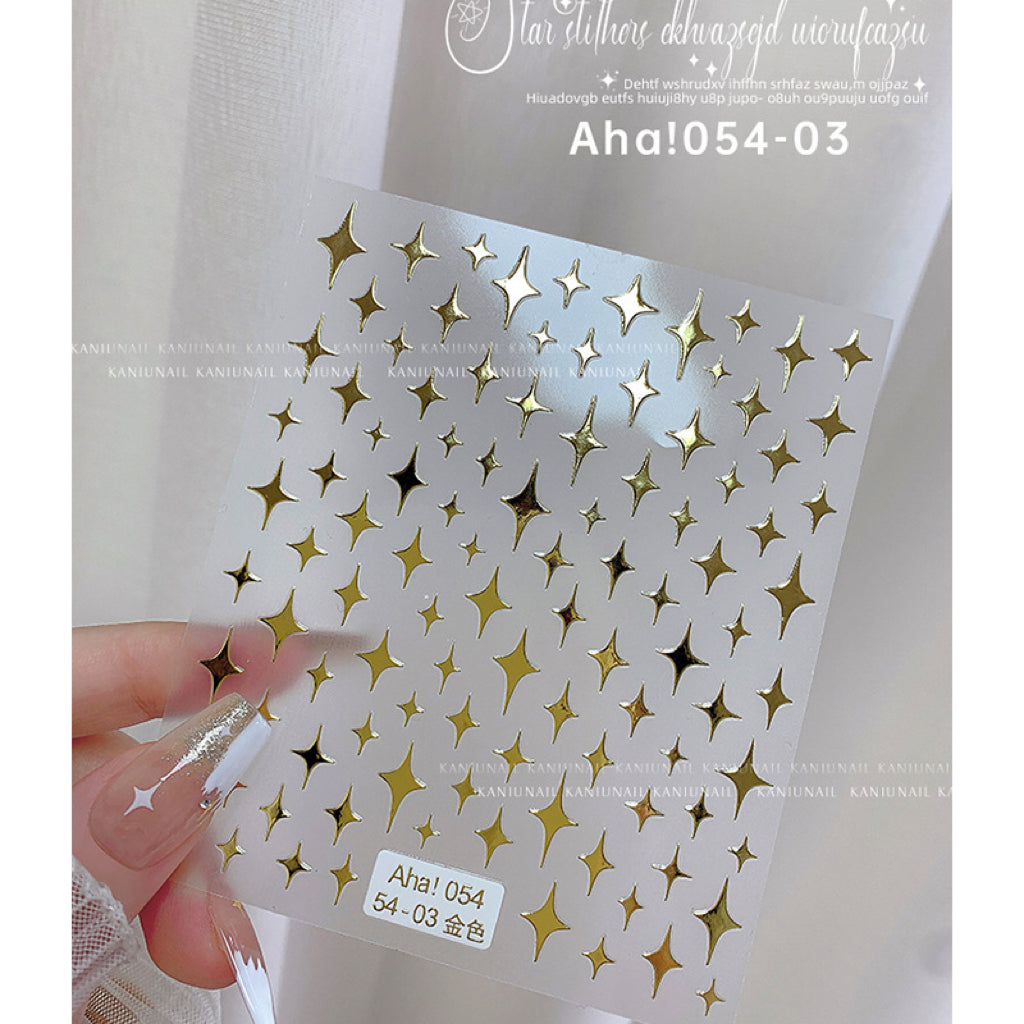 1pc Asterism Nail Art 3D Stickers