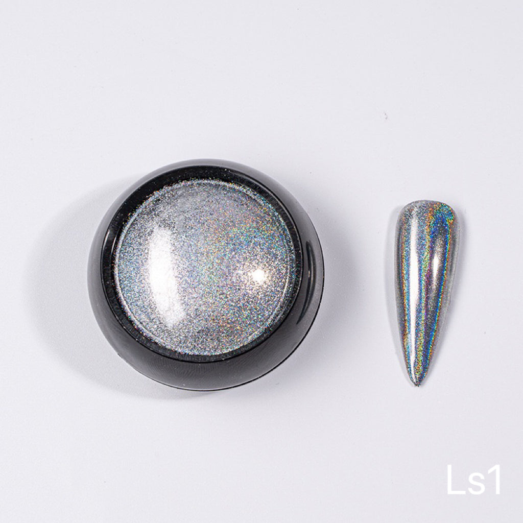 Nail Glitter Powder Holographics Laser Aurora Solid Mirror