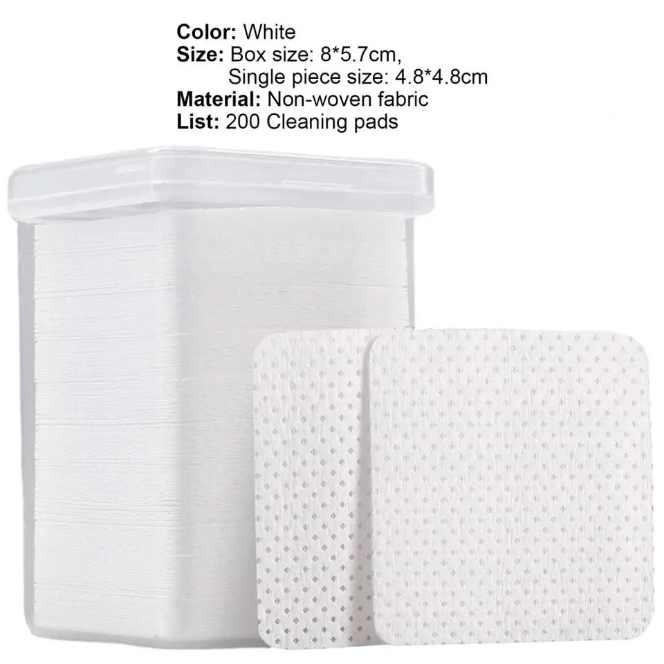 200Pcs Glue Remover Pads Cleaning Wipes