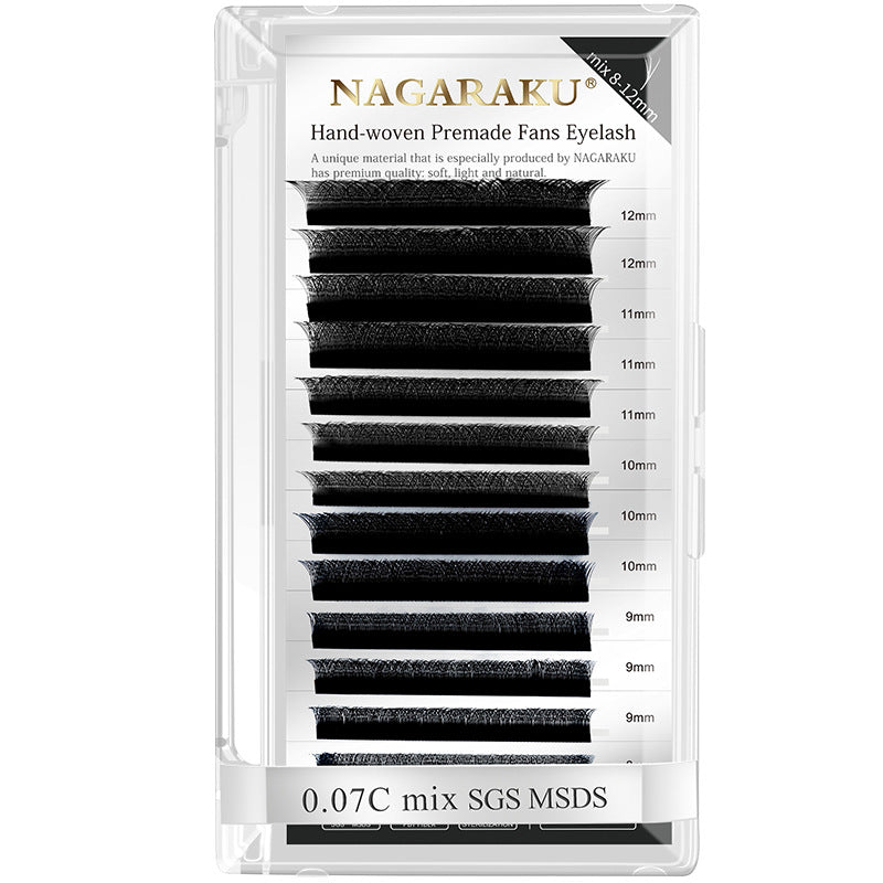 NAGARAKU 0.07mm C/D Curl Mix 8-15mm 3D Eyelash Extension