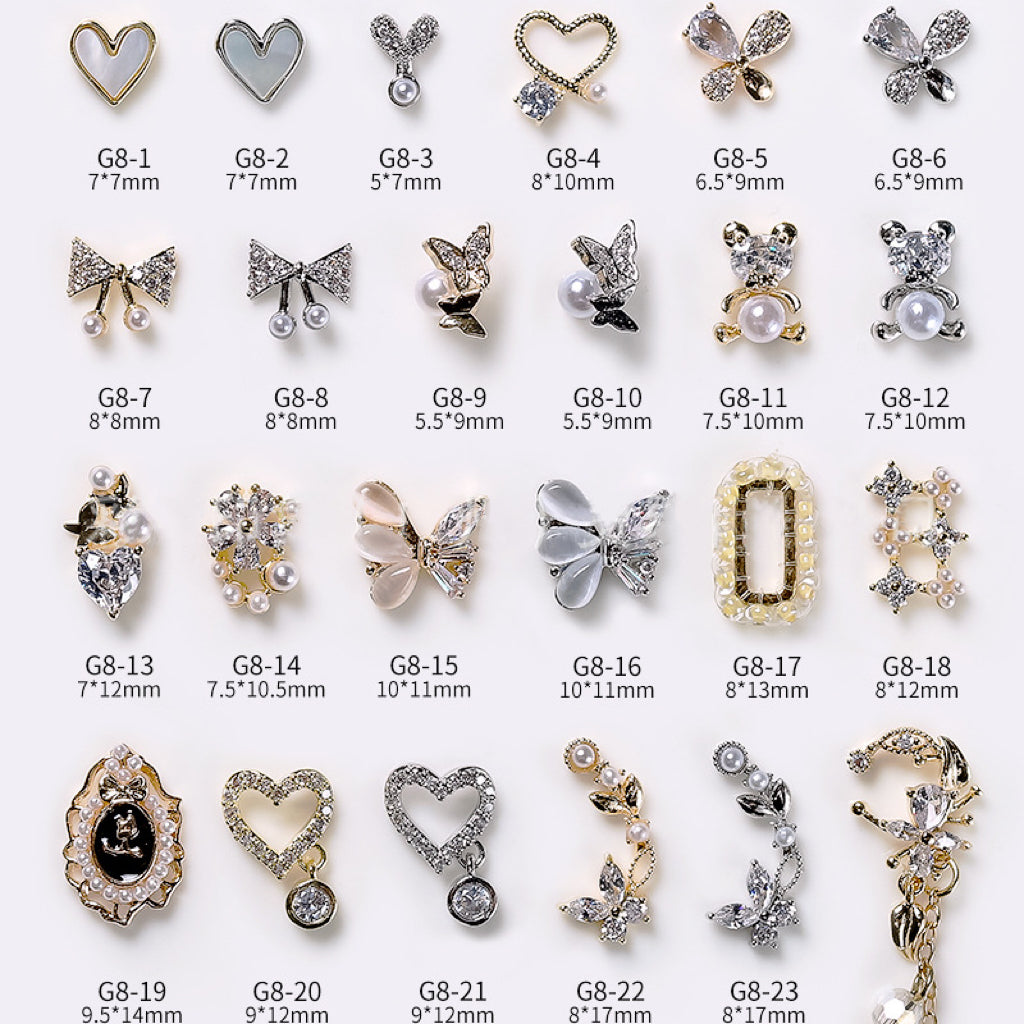 Nail Art Jewelry Luxury Charm Zircon 1Pcs