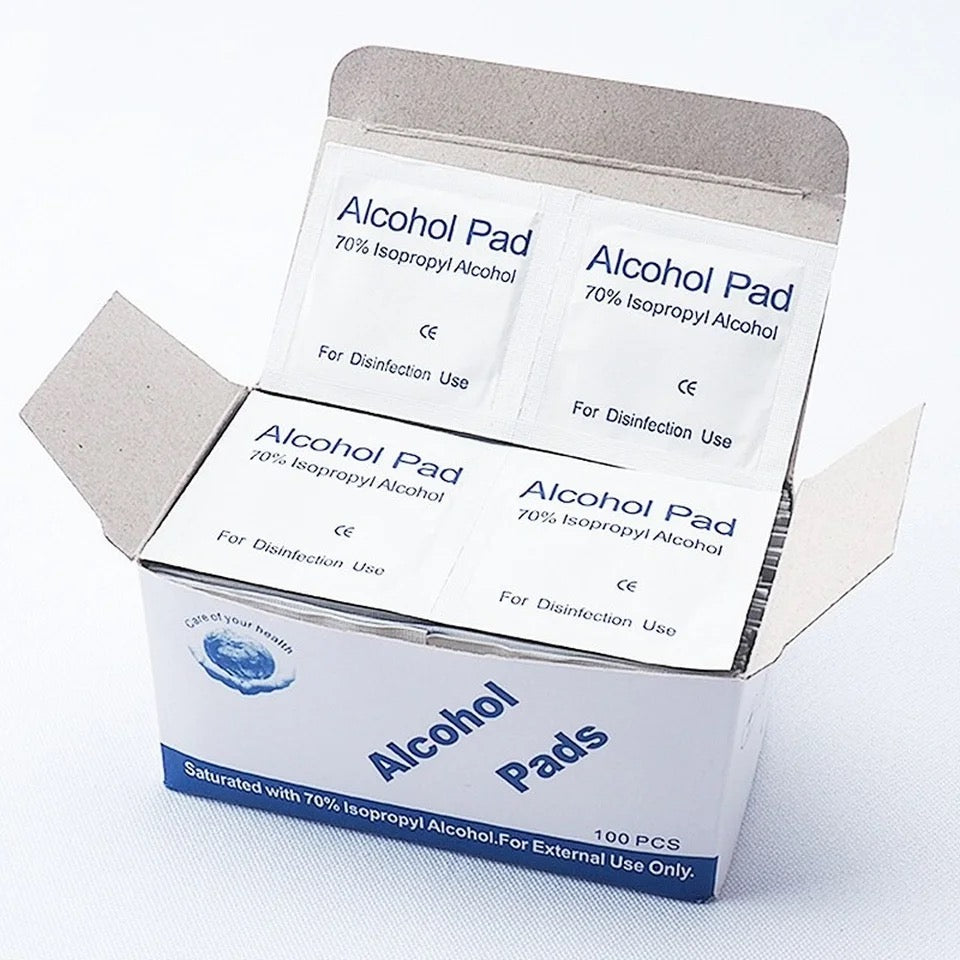 100pcs Alcohol Pad Wet Wipe 6*6cm