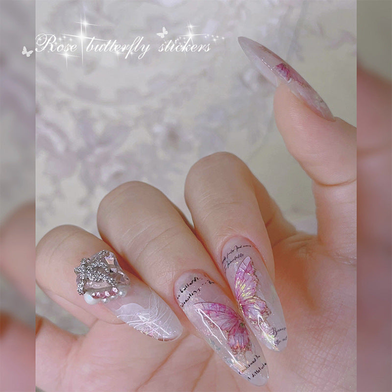 1Sheet DIY Butterflies Nail Stickers