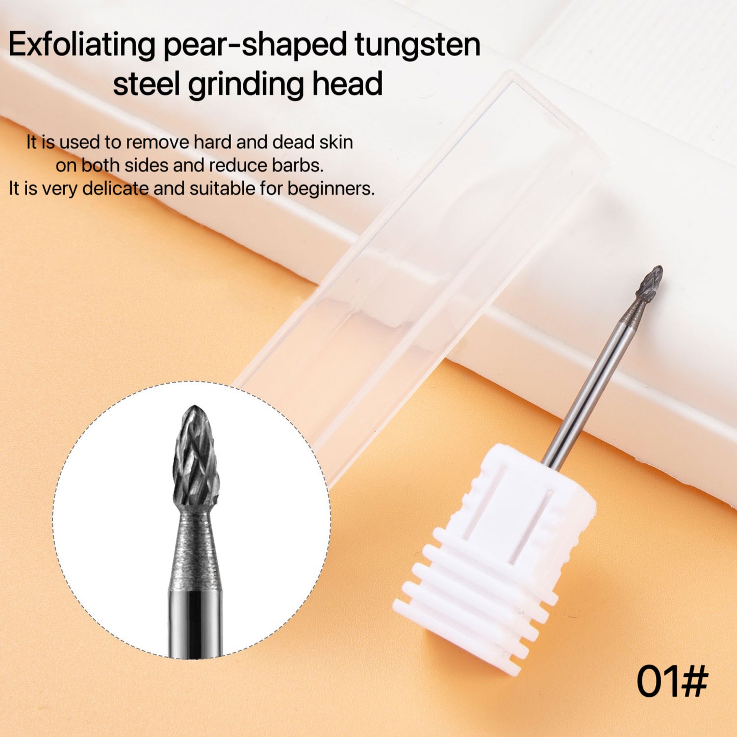 1PC High Quality Tungsten Carbide Grinding Head Nail Drill Bit