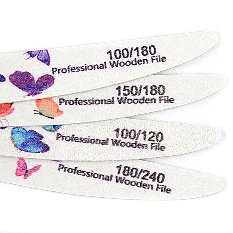 Double-sided Butterfly Professional Wood Nail File