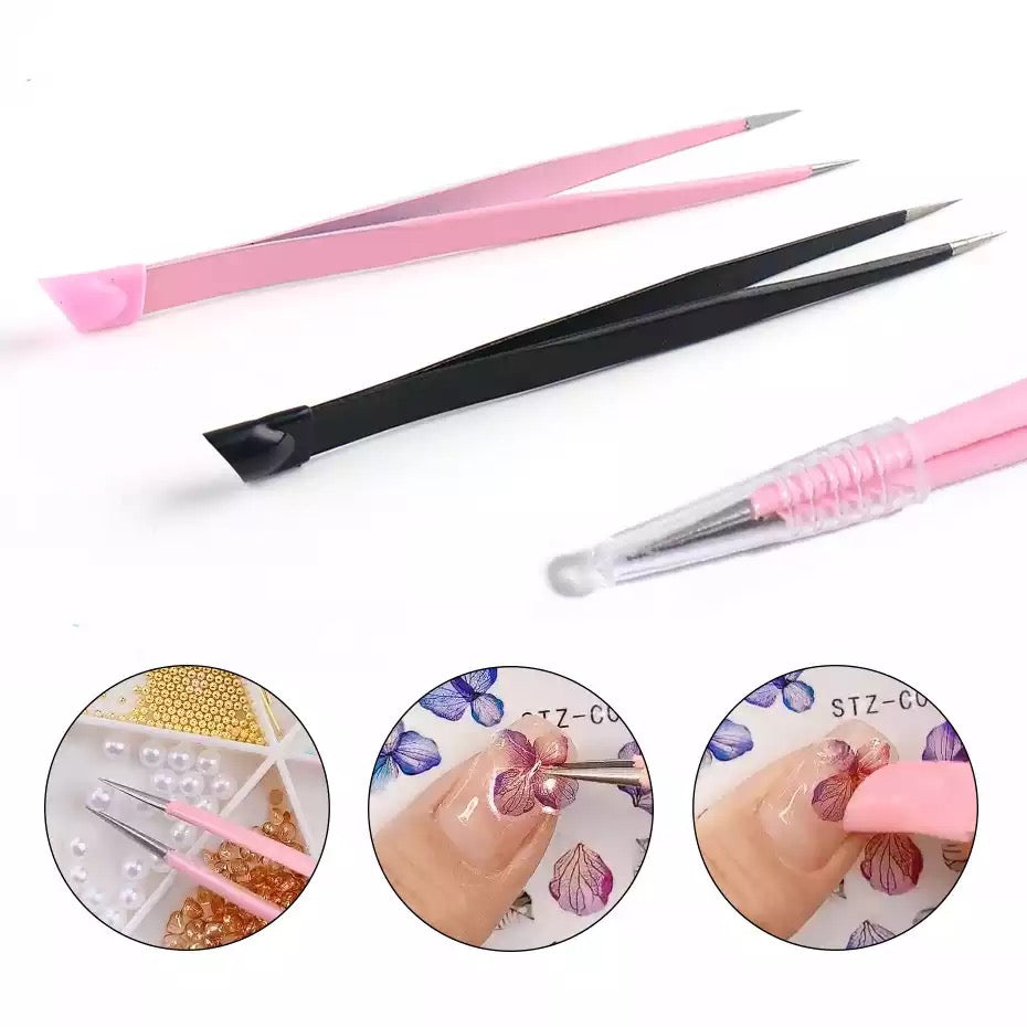 1pcs Double Sided Tweezers