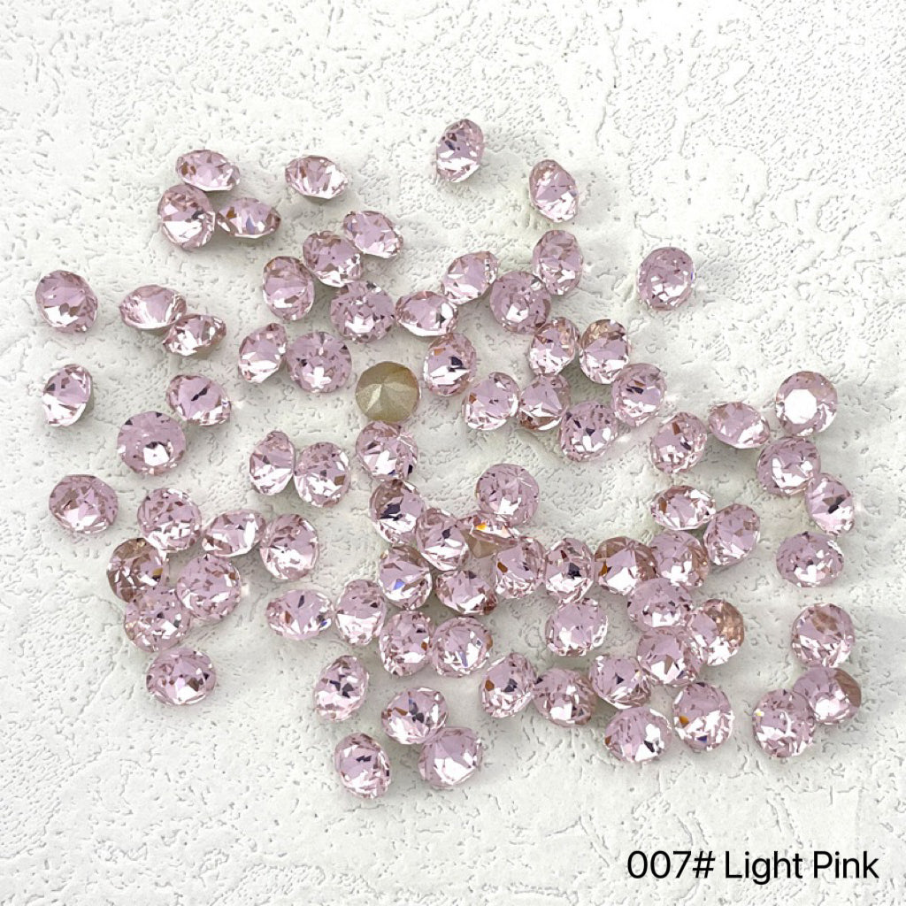 10Pcs Diamond Round Cone Rhinestone