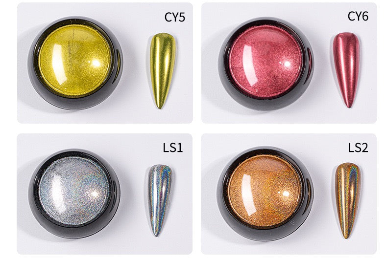 Nail Glitter Powder Holographics Laser Aurora Solid Mirror