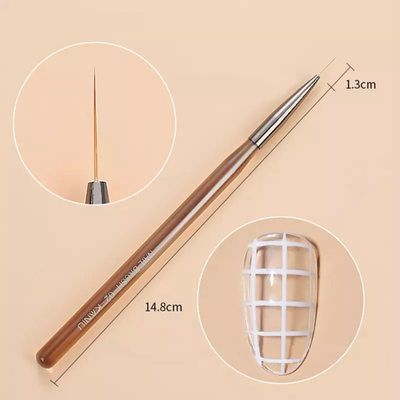 Nail Art Brush Acrylic UV Gel Extension Painting Brush Pen