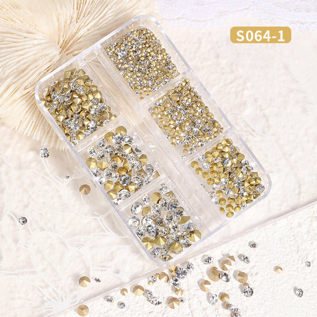 1Box Mix Sizes ss6-ss20 Glass Non Hot Fix Rhinestone