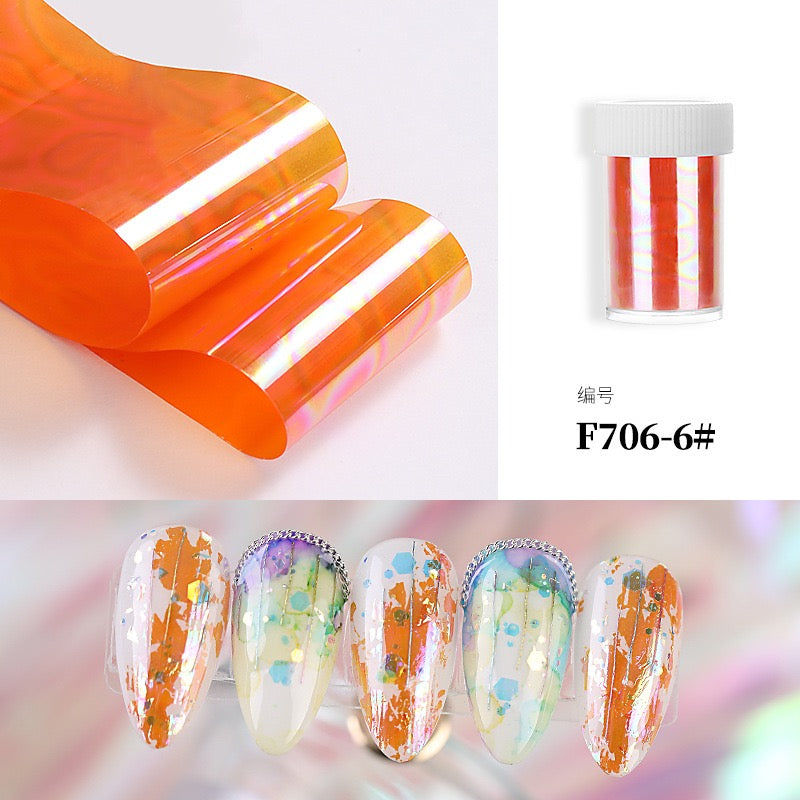 1Pcs Foils Paper Nail Art Paper Decoration Sticker