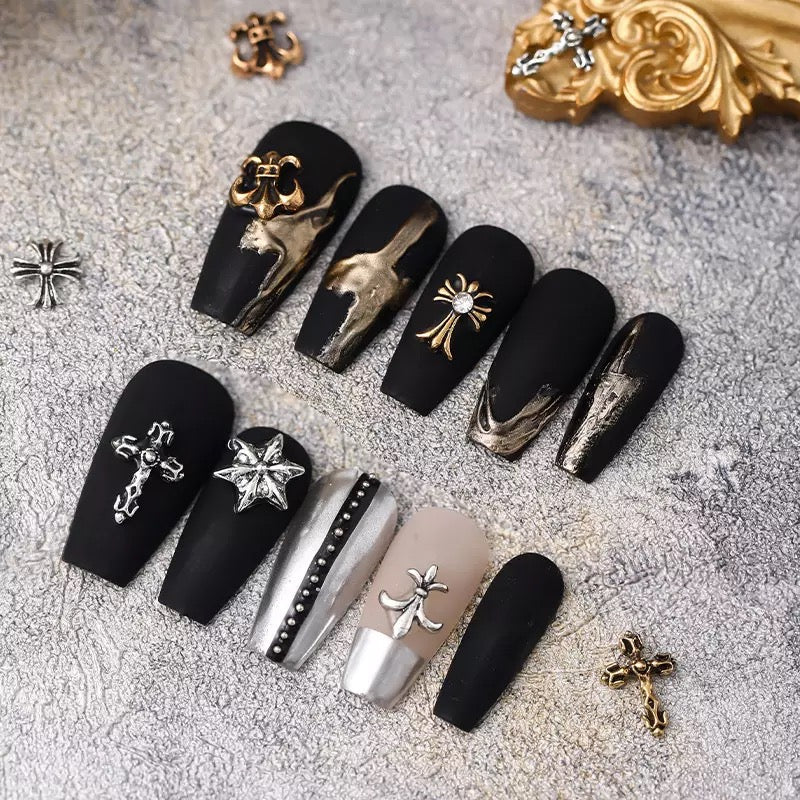 50pcs Punk Style Nail Jewellery Charms