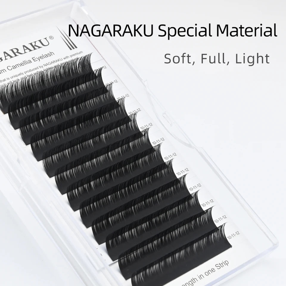 NAGARAKU 0.05mm C/D Curl Mix Camellia Volume Eyelash Extension Mixed