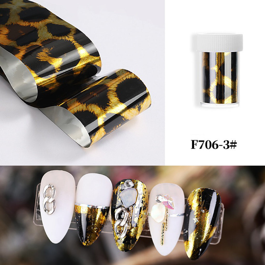 1Pcs Foils Paper Nail Art Paper Decoration Sticker