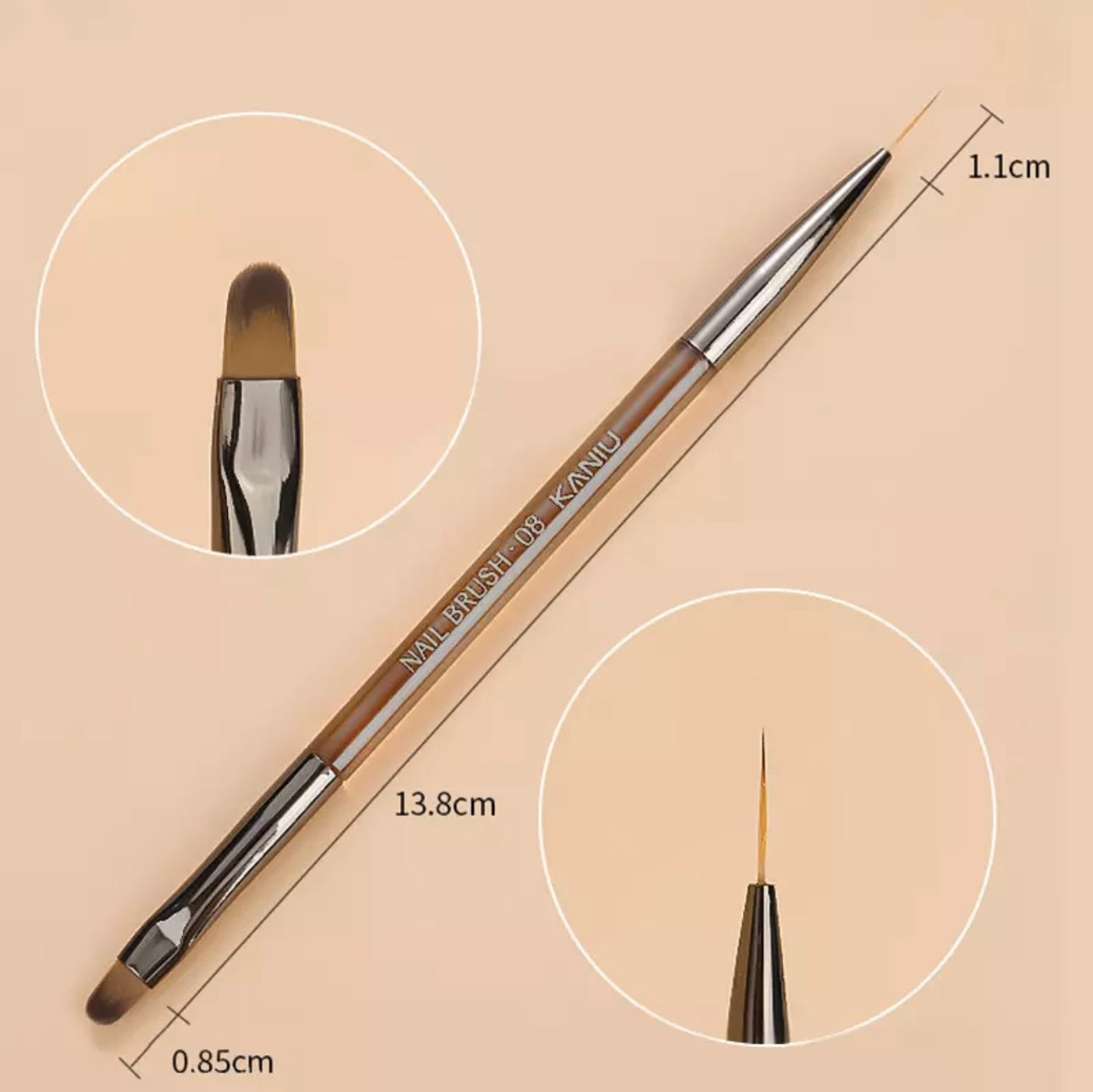 Nail Art Brush Acrylic UV Gel Extension Painting Brush Pen