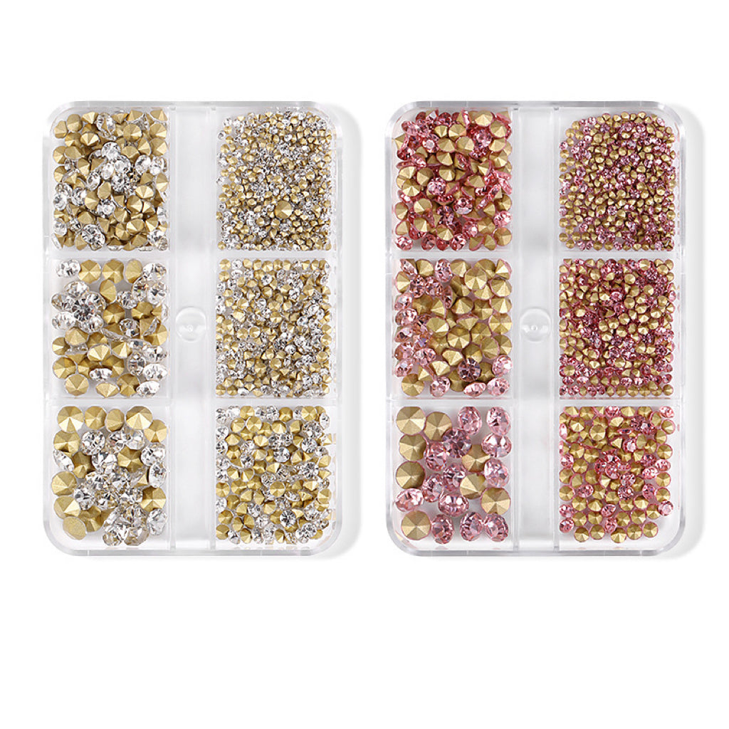 1Box Mix Sizes ss6-ss20 Glass Non Hot Fix Rhinestone