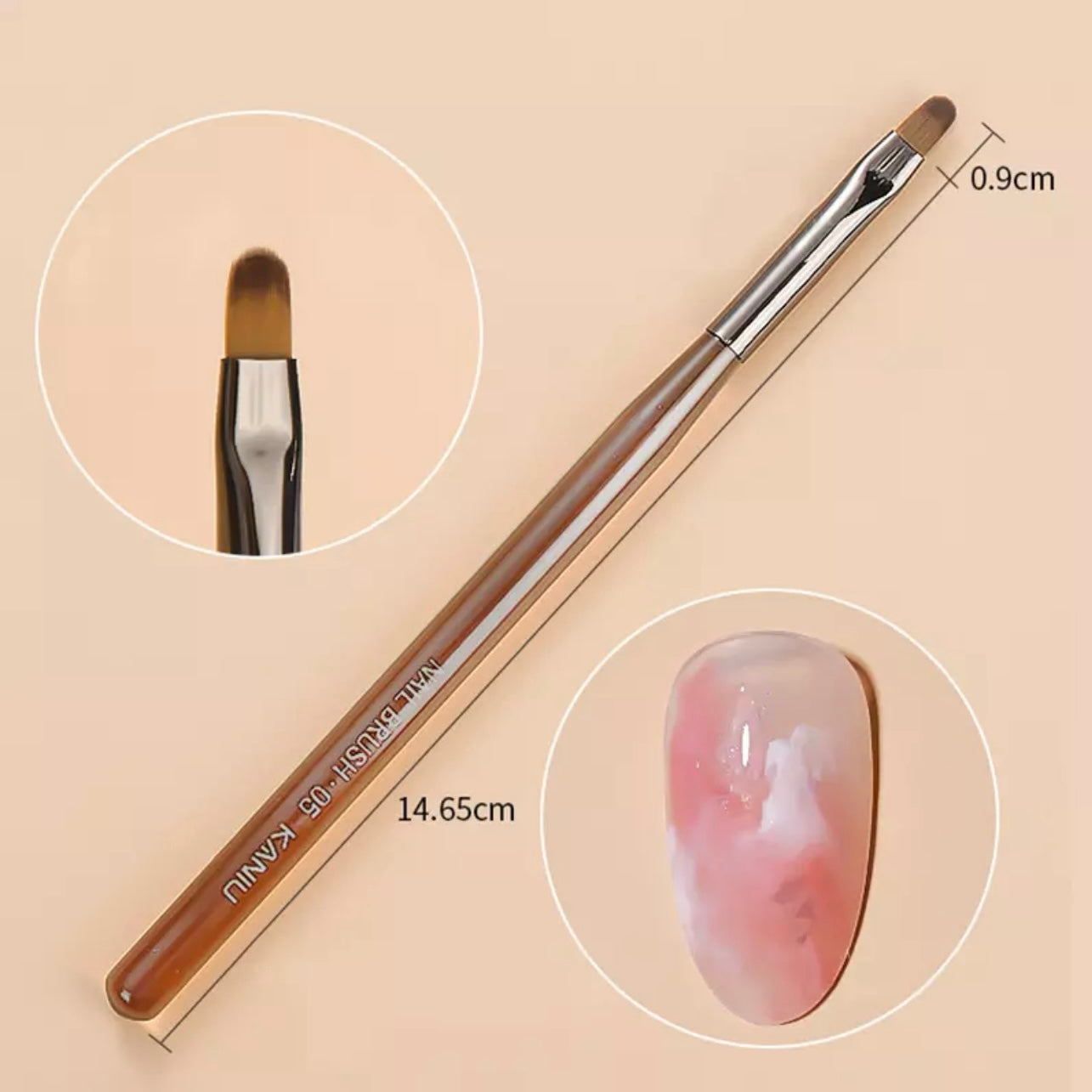 Nail Art Brush Acrylic UV Gel Extension Painting Brush Pen