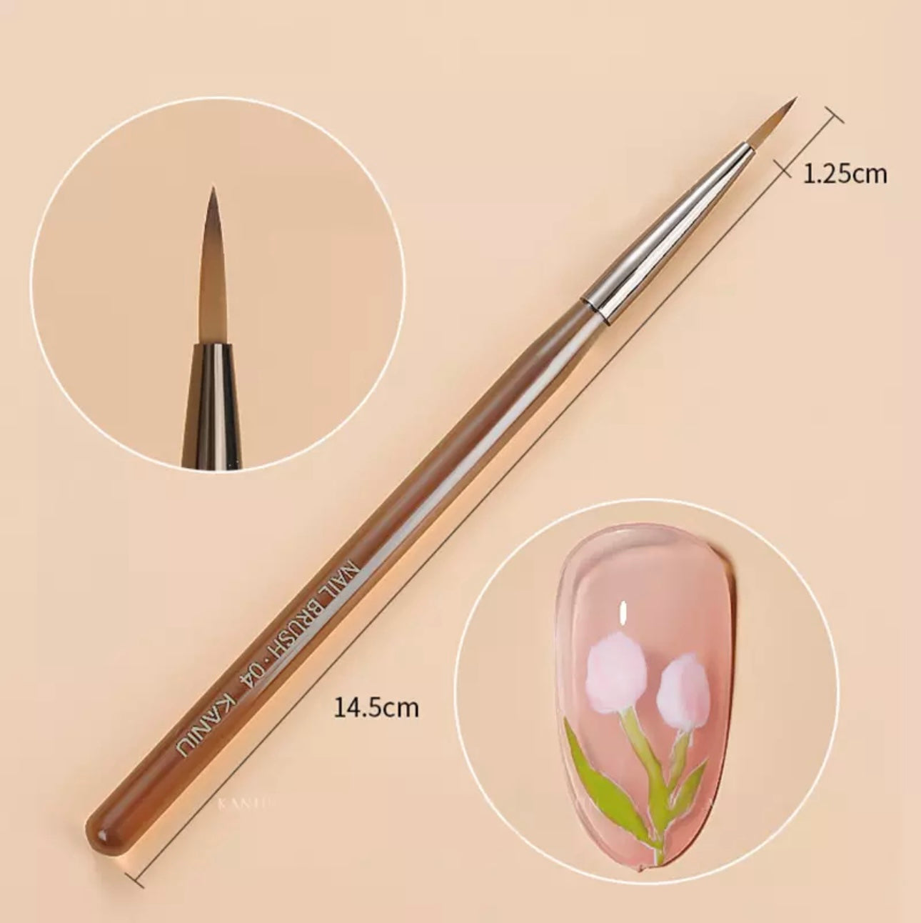 Nail Art Brush Acrylic UV Gel Extension Painting Brush Pen