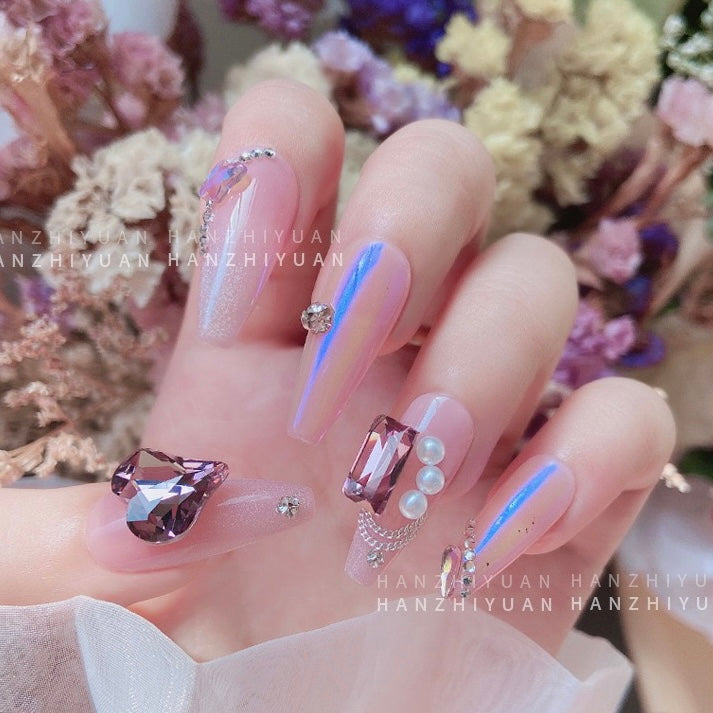 2Pcs Luxury Crystal K9 Diamond Dried Rose